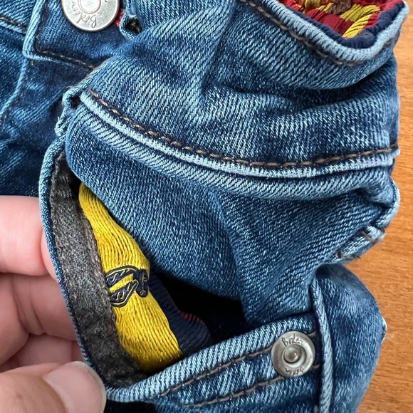 Mini Boden Harry Potter HP Jeans Denim Glasses Lightening Bolt Scar 3Y - Picture 7 of 12